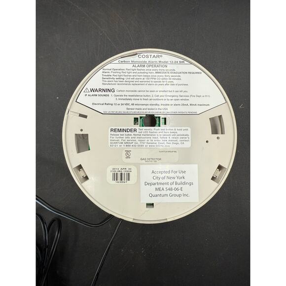 Silent Call Communications Series Wireless Carbon Monoxide Detector - Picture 5 of 9